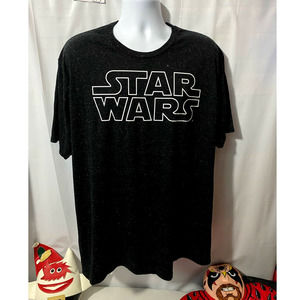 Star Wars Logo Men's shirt size XXL Rayon Poly blend